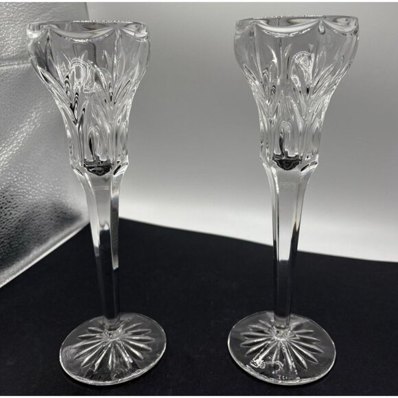 Waterford Marquis Other - MARQUIS by WATERFORD Pair (2) Vintage 90s Canterbury Crystal 8.5" Candlestick